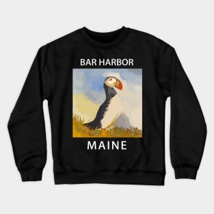 Puffin Lover - Bar Harbor Maine Crewneck Sweatshirt